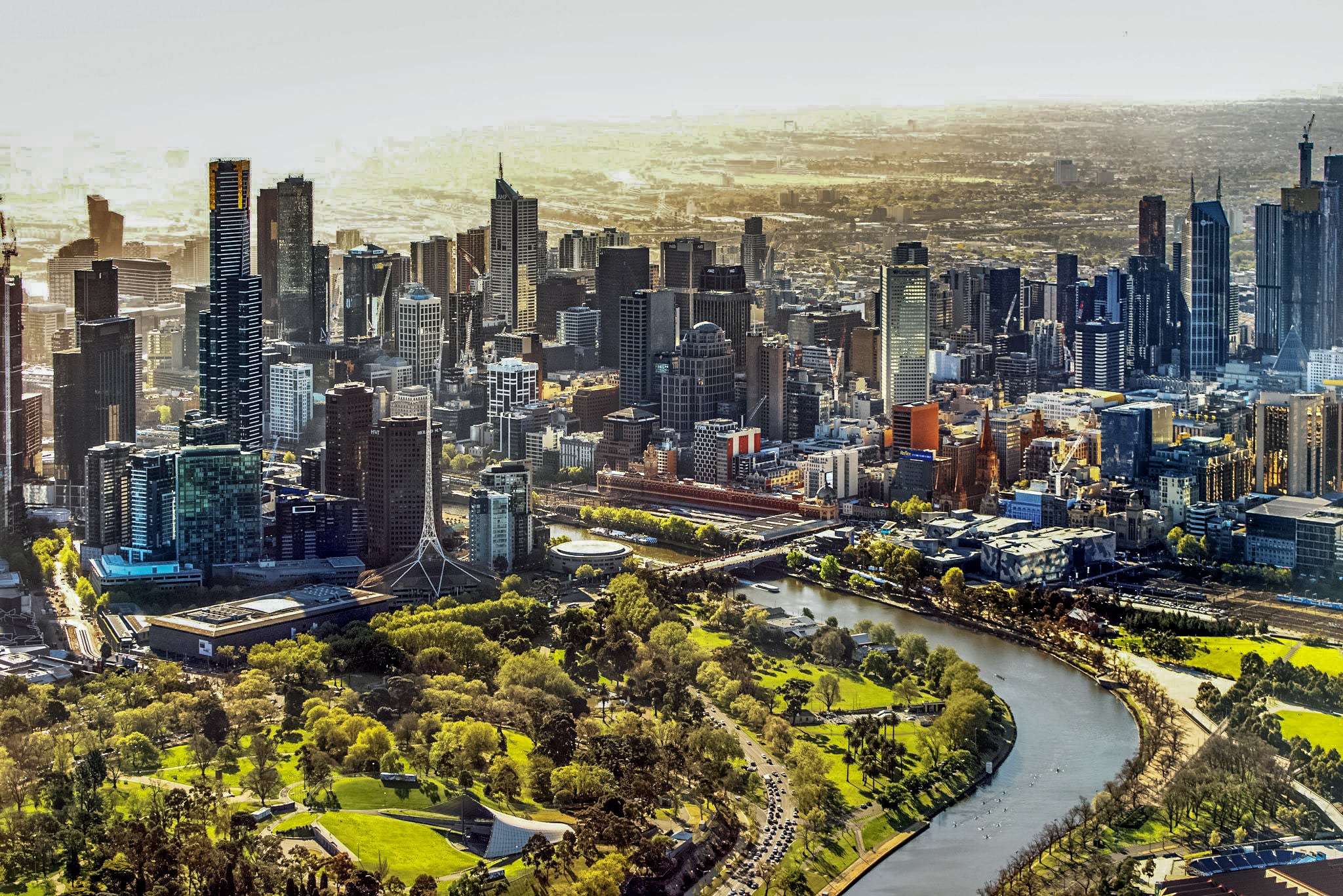 melbourne cbd skyline