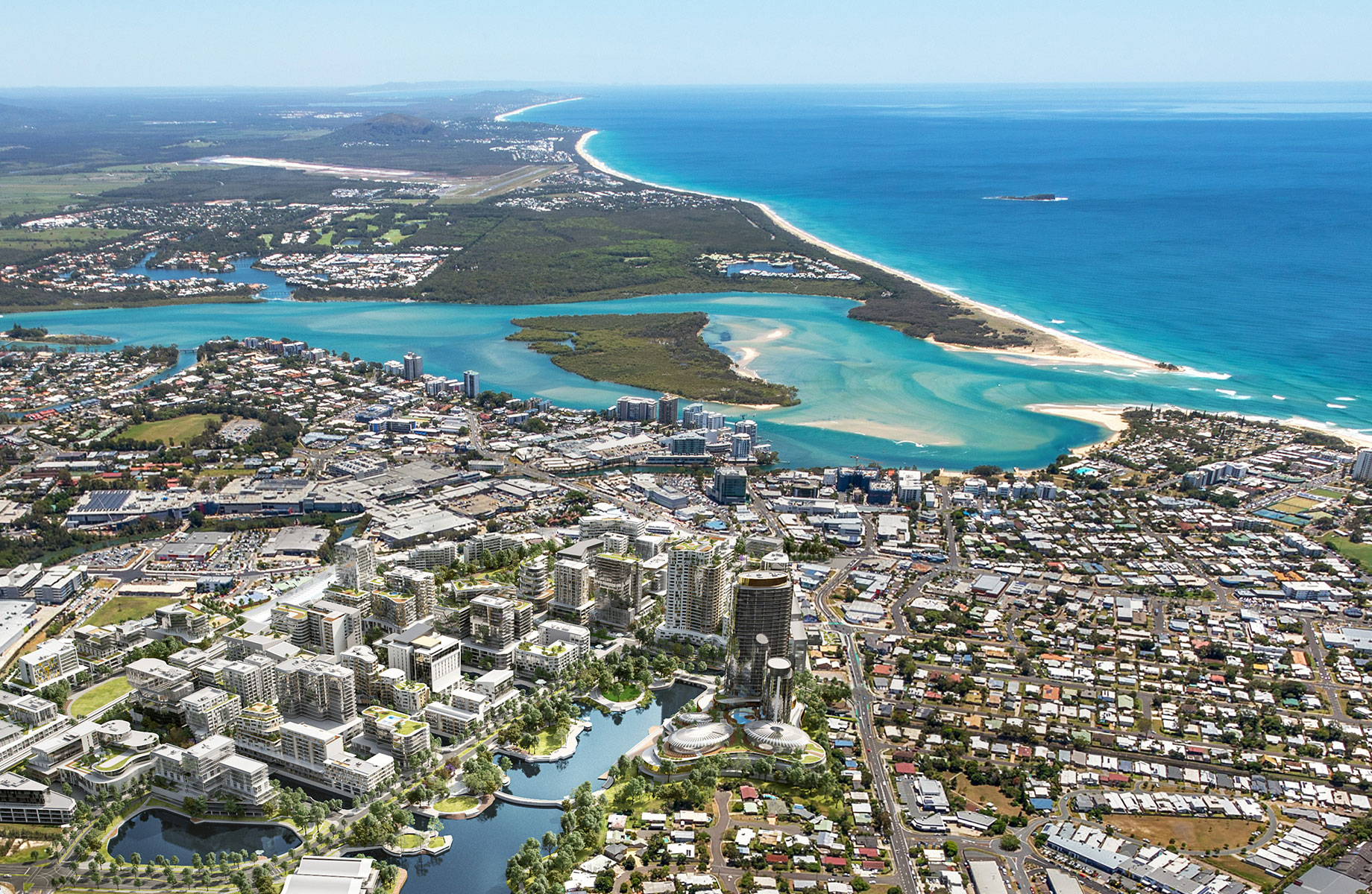 sunshine coast cbd skyline